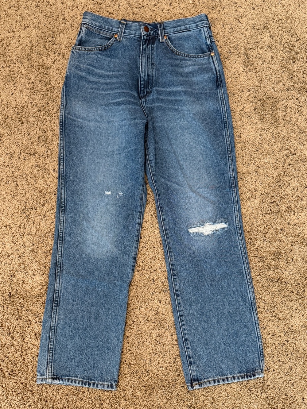 Wrangler Women's Wild West 603 Distressed Knee